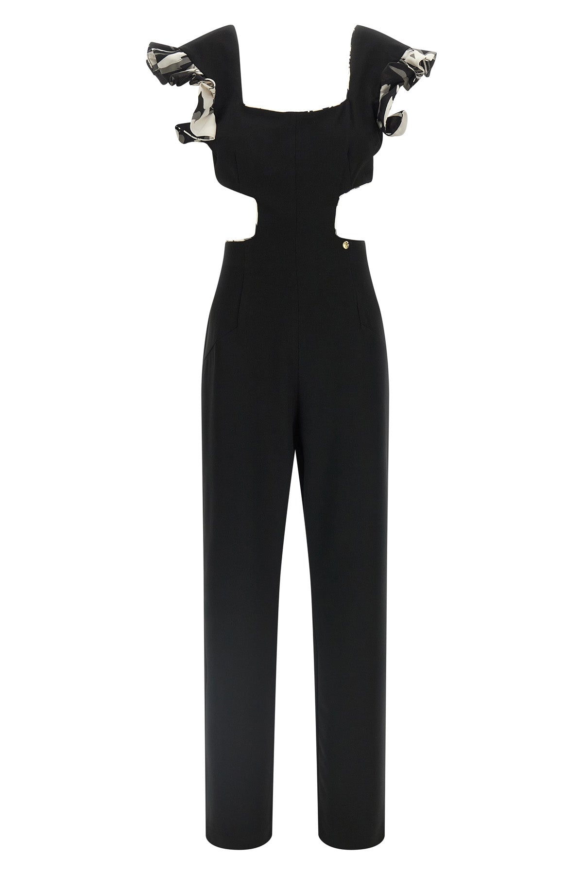 cady-effect fabric jumpsuit