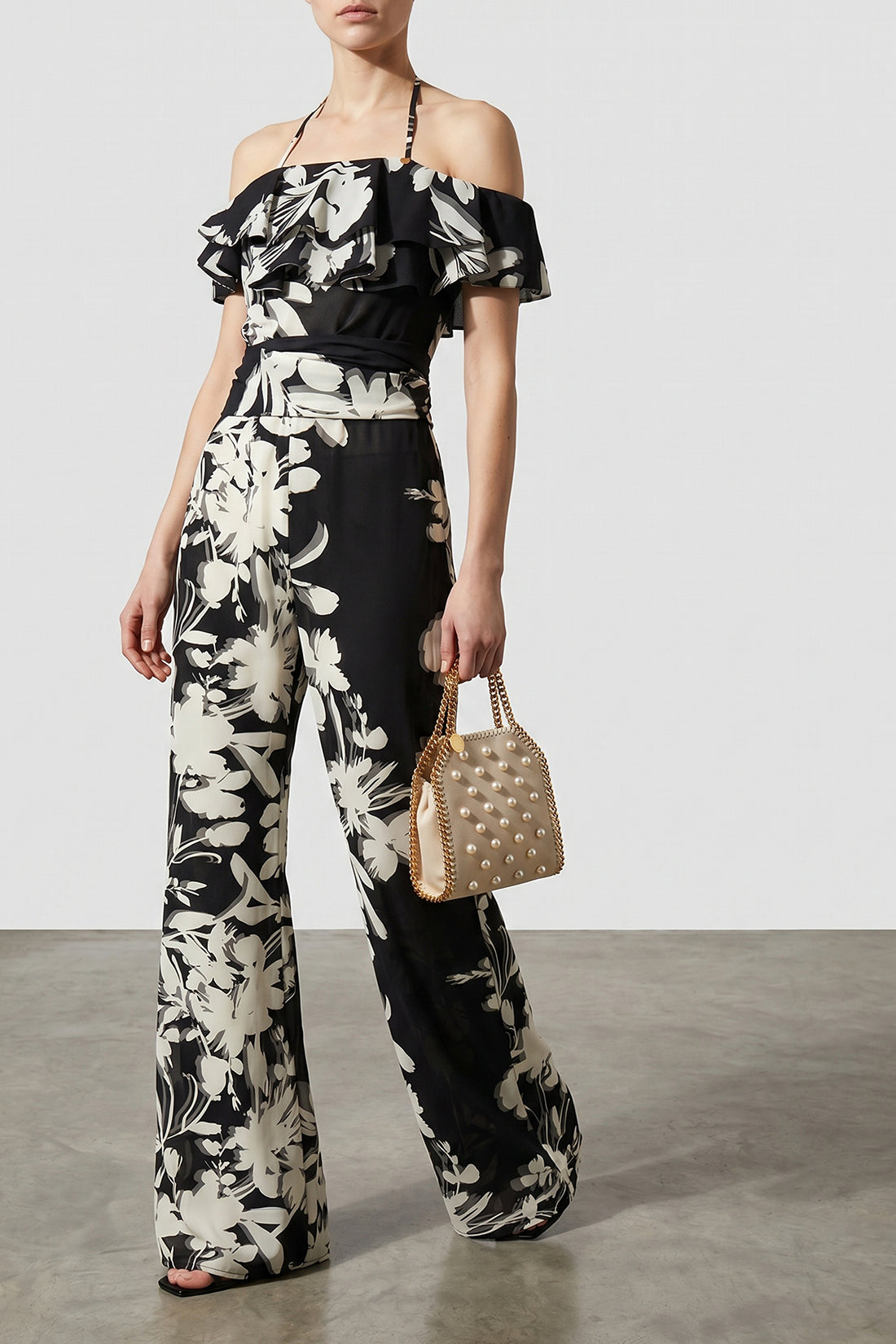CATALINA 40 floral patterned georgette jumpsuit