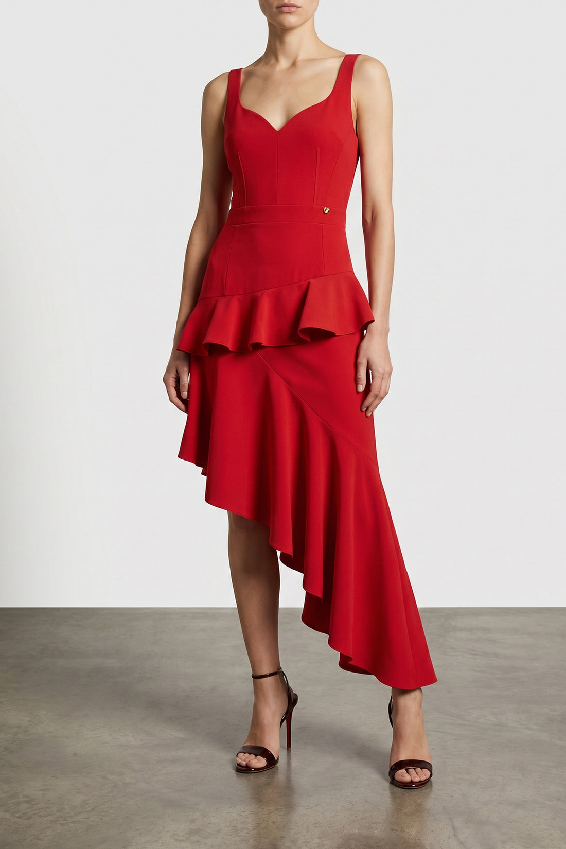 CATALINA 40 fluid fabric midi dress