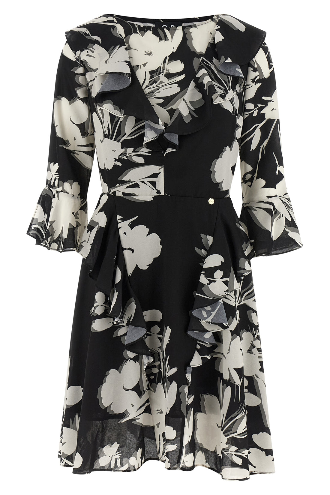 CATALINA 40 floral print floral georgette midi dress