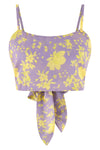 crop top in fluid fabric