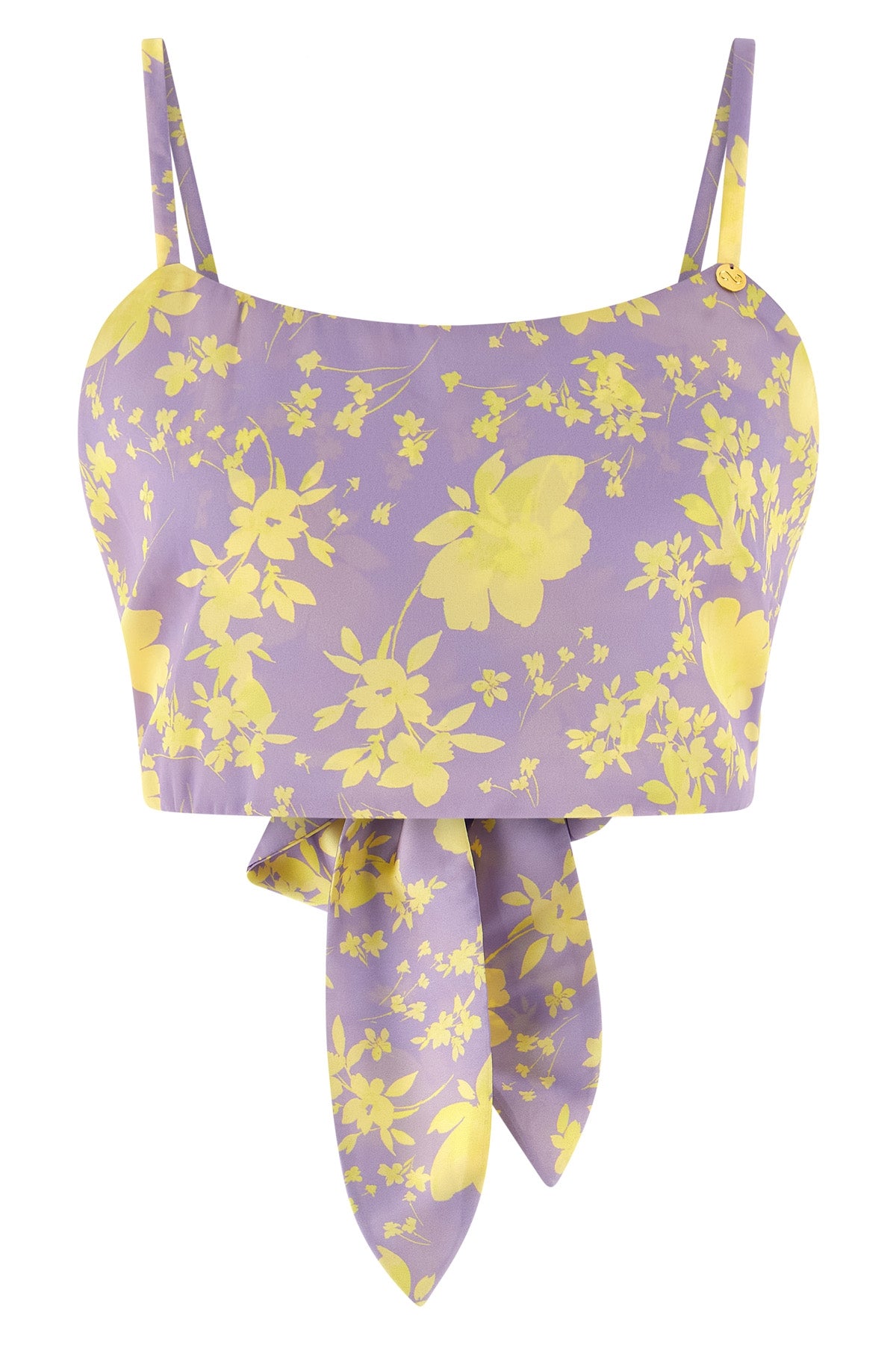 crop top in fluid fabric