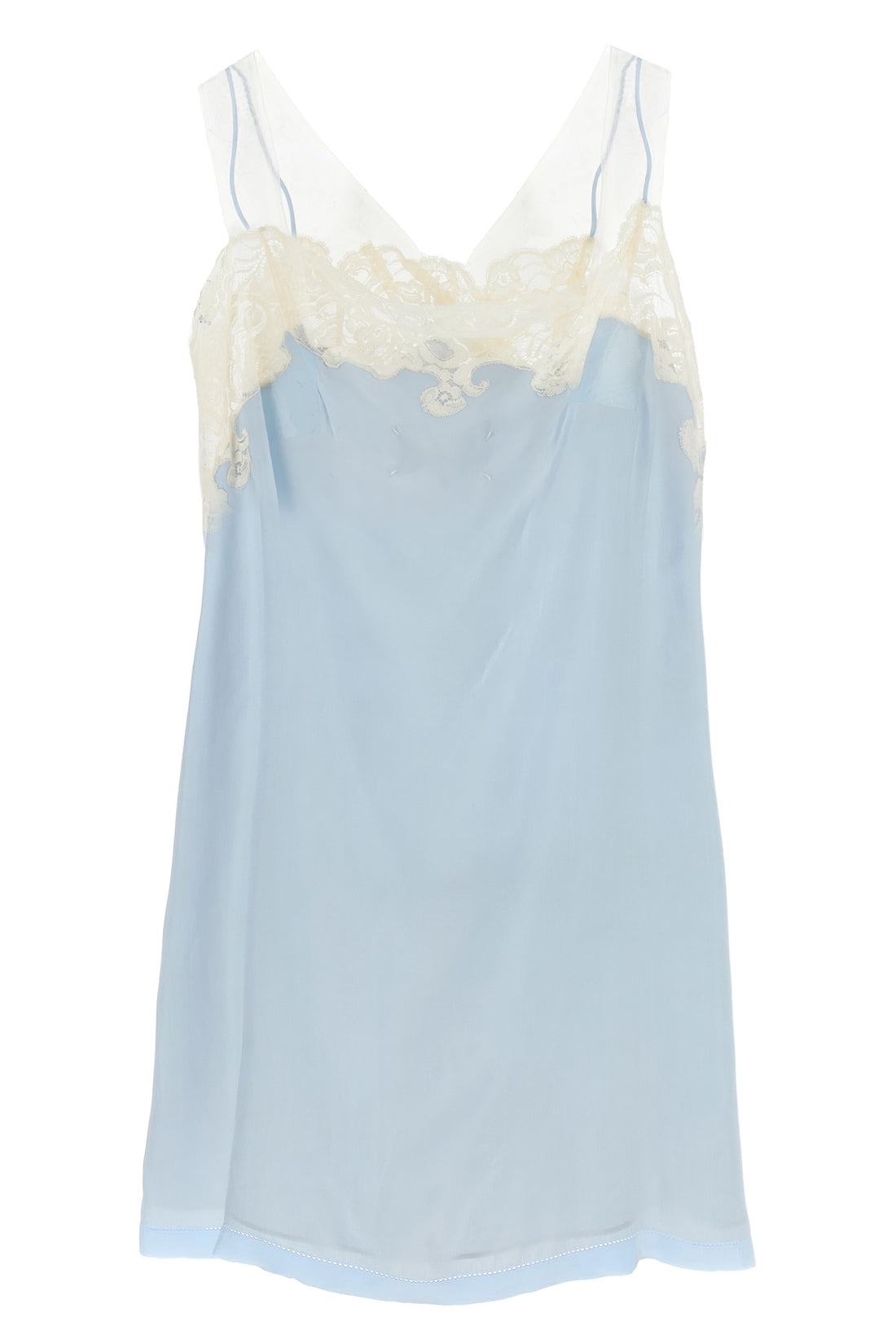 MAISON MARGIELA 40 taped cupro mini dress
