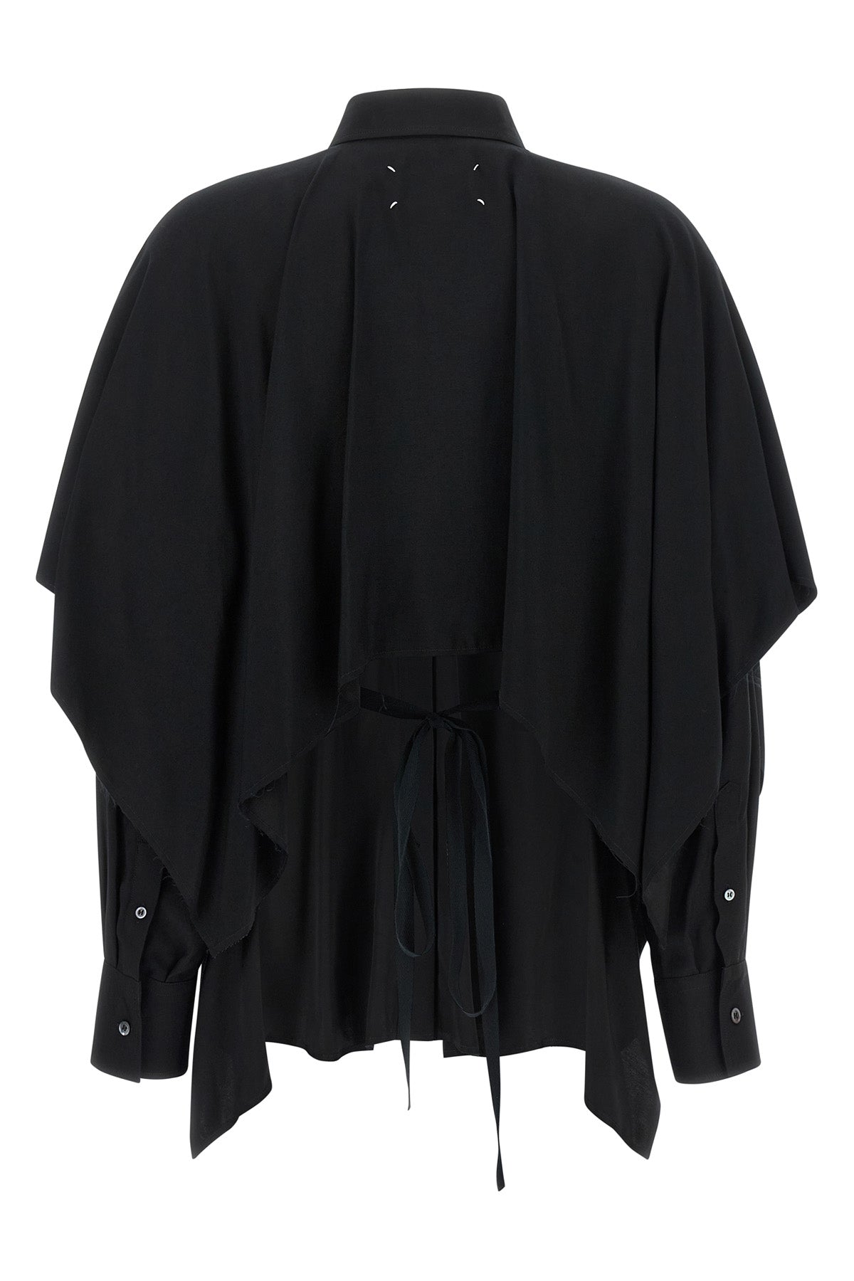 the maison margiela shirt redefines the codes of classic tailoring through a hyb