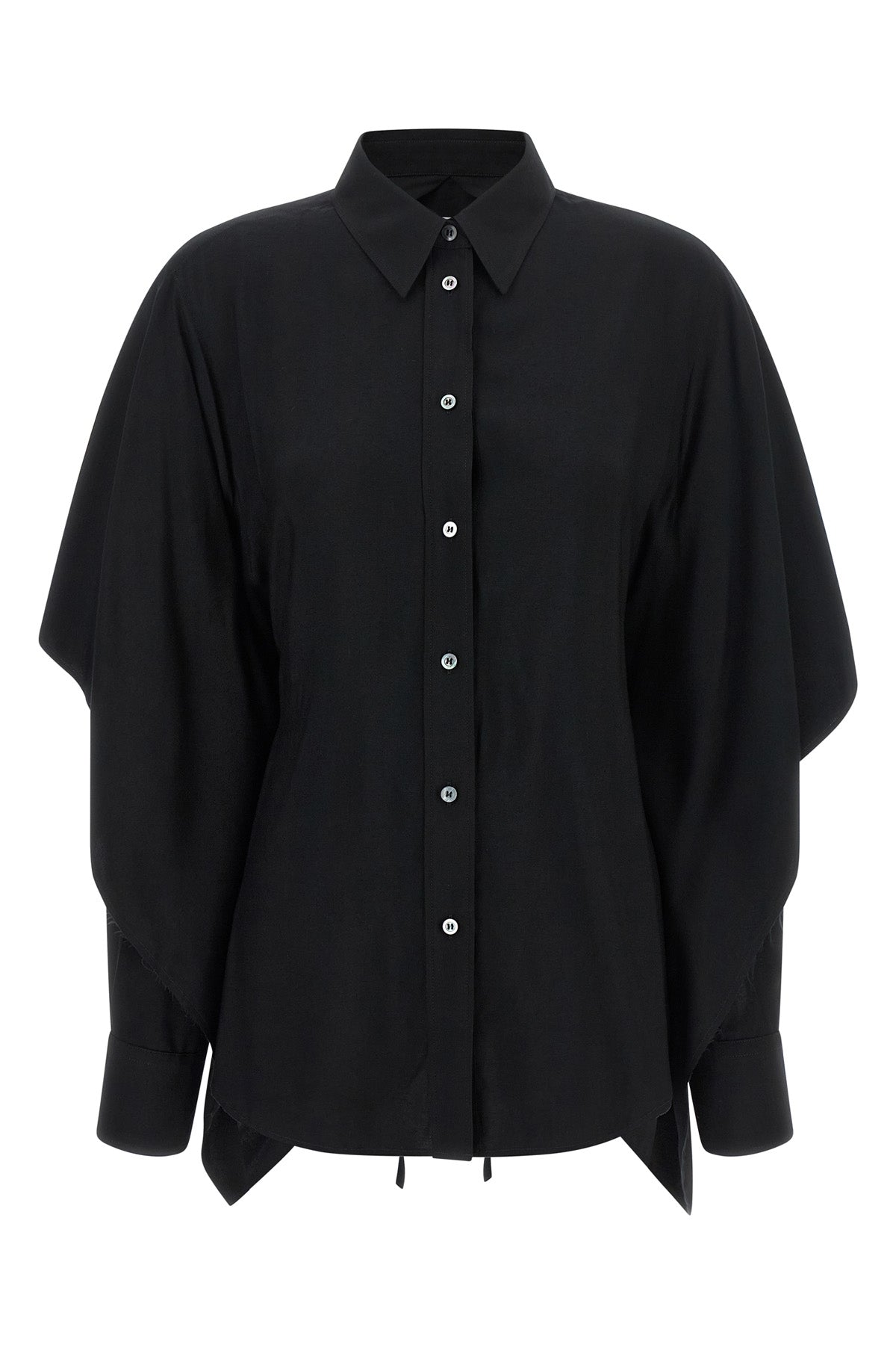 the maison margiela shirt redefines the codes of classic tailoring through a hyb