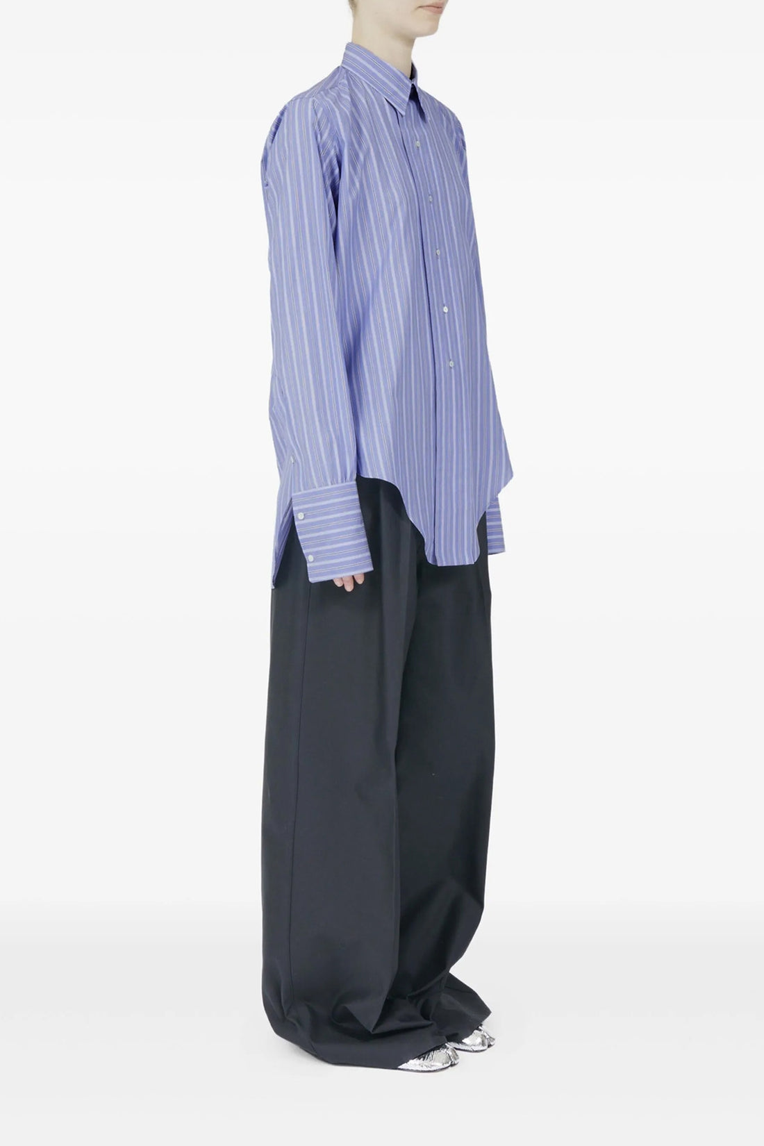 MAISON MARGIELA 38 striped cotton shirt