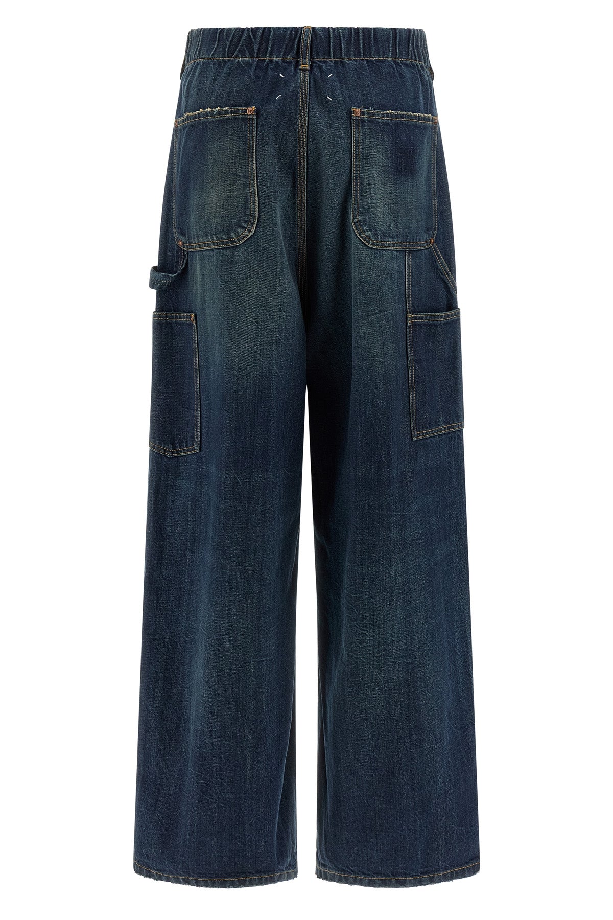 workwear jeans in used-effect cotton denim