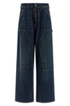 workwear jeans in used-effect cotton denim