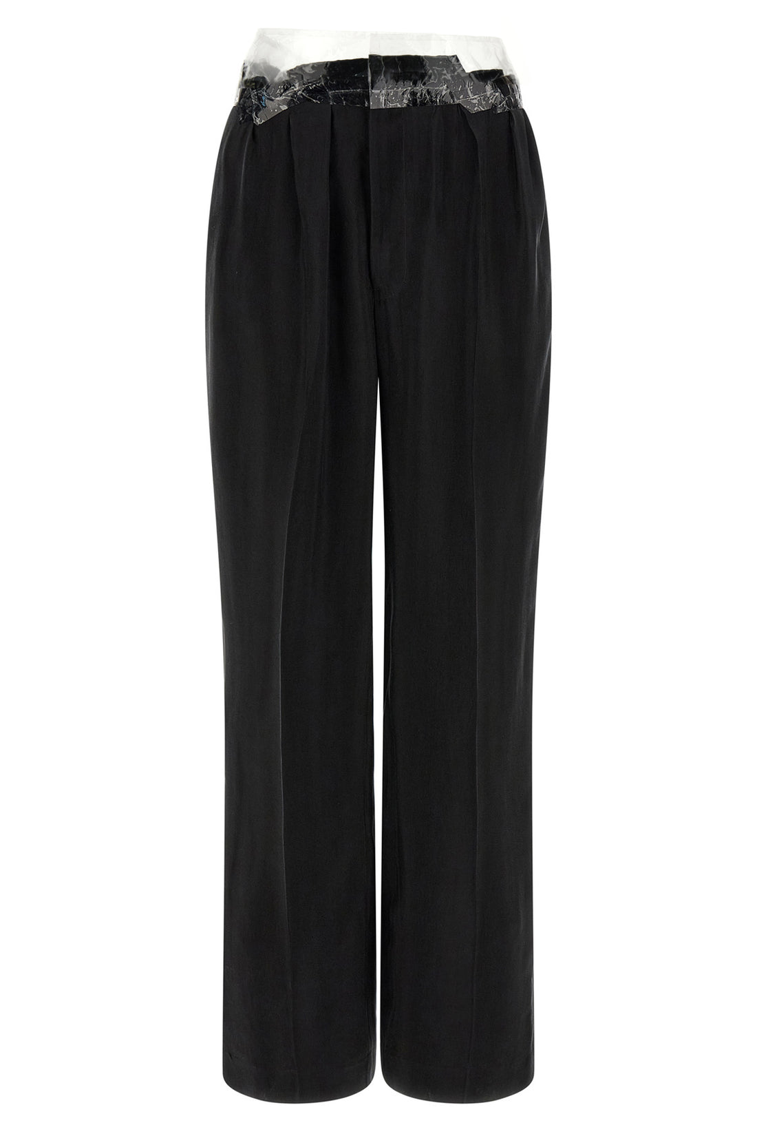 MAISON MARGIELA 38 taped fluid cupro pants