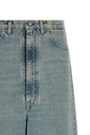 stone-washed cotton denim jeans