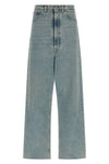 stone-washed cotton denim jeans