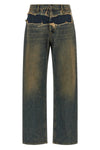 maison margiela jeans redefine denim codes through a deconstructed aesthetic