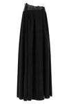 long taped flowing cupro skirt