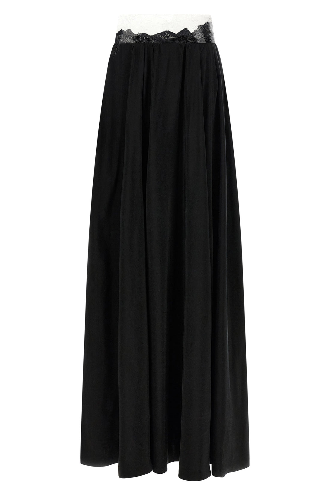 MAISON MARGIELA 38 long taped flowing cupro skirt
