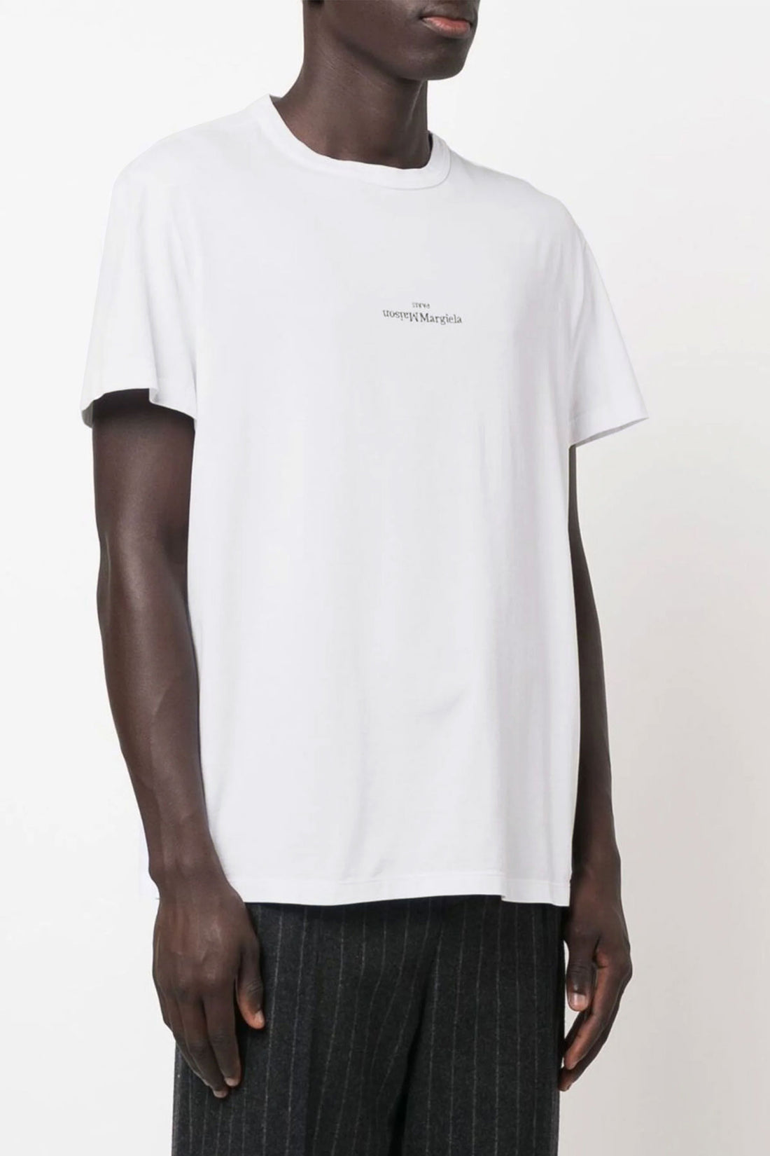 MAISON MARGIELA 44 maison margiela paris cotton crew neck t-shirt
