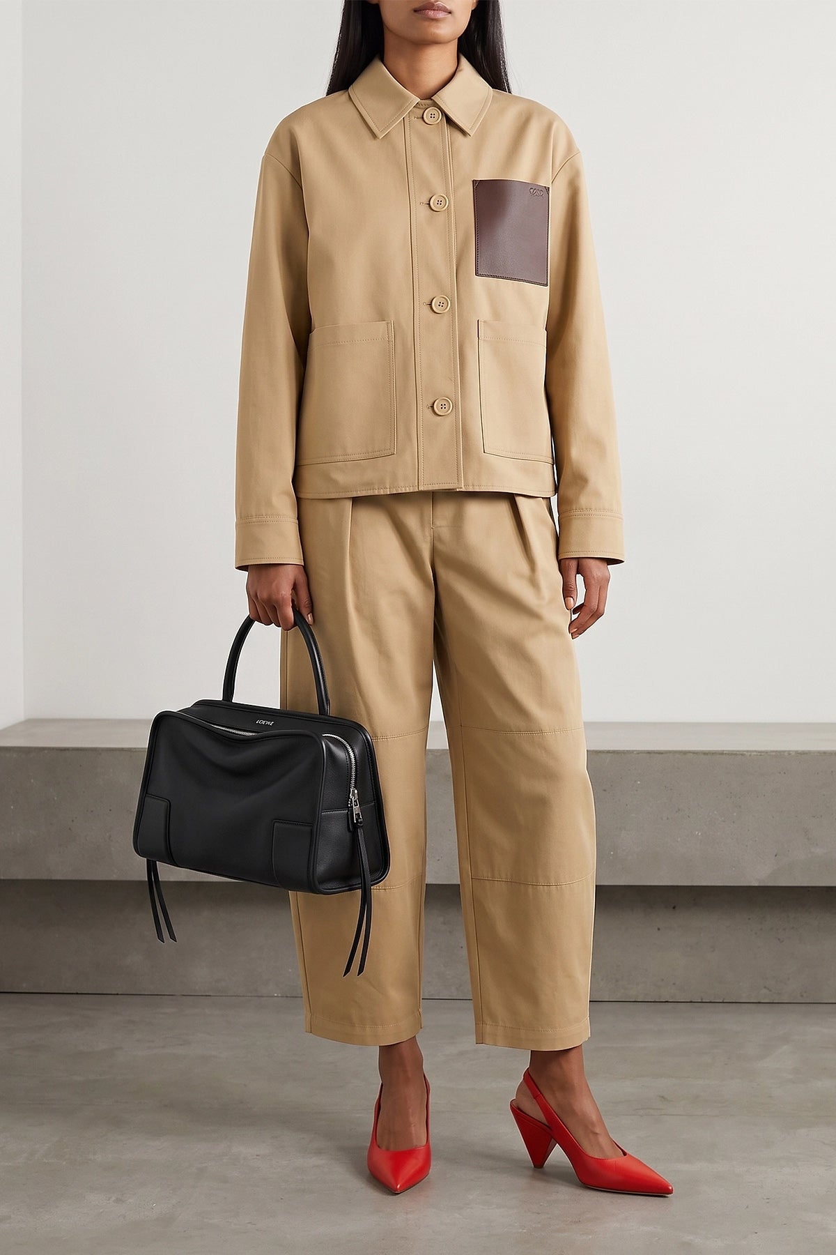 the loewe workwear jacket redefines utility clothing