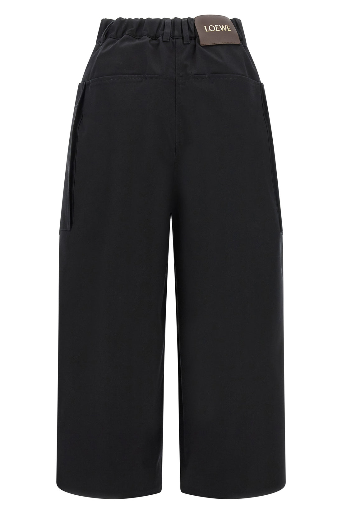 LOEWE 34 light cotton and silk gabardine trousers