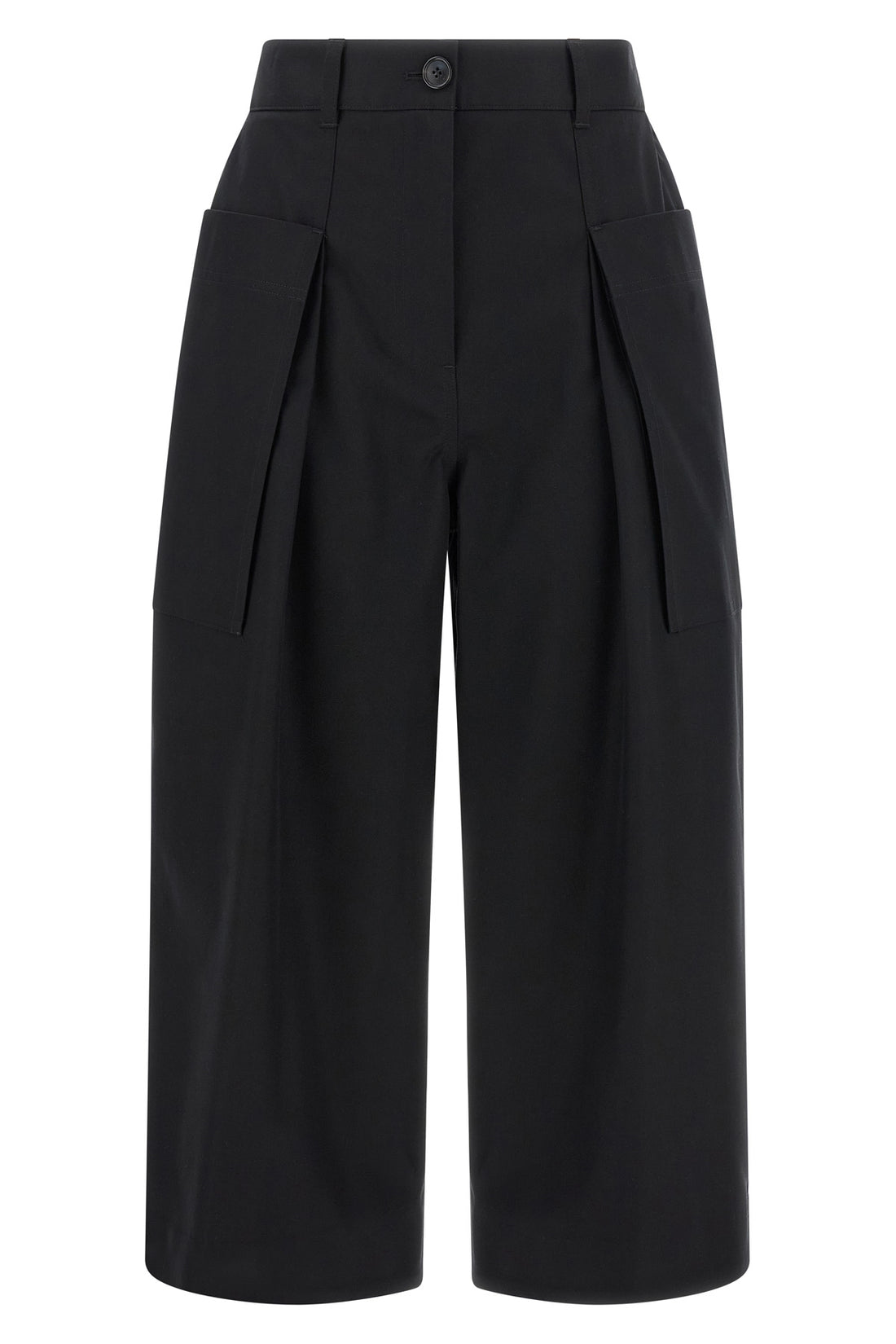 LOEWE 34 light cotton and silk gabardine trousers