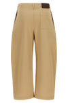 the loewe cropped pants feature a structured silhouette defined by a loose cut o
