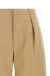 the loewe cropped pants feature a structured silhouette defined by a loose cut o