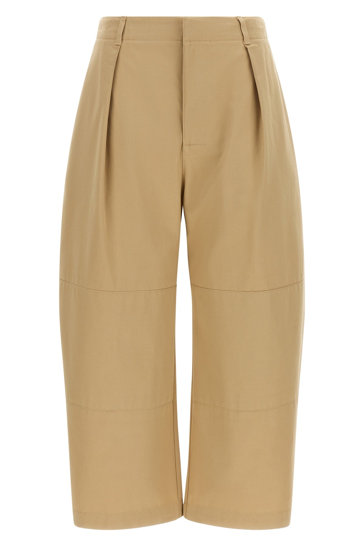 the loewe cropped pants feature a structured silhouette defined by a loose cut o