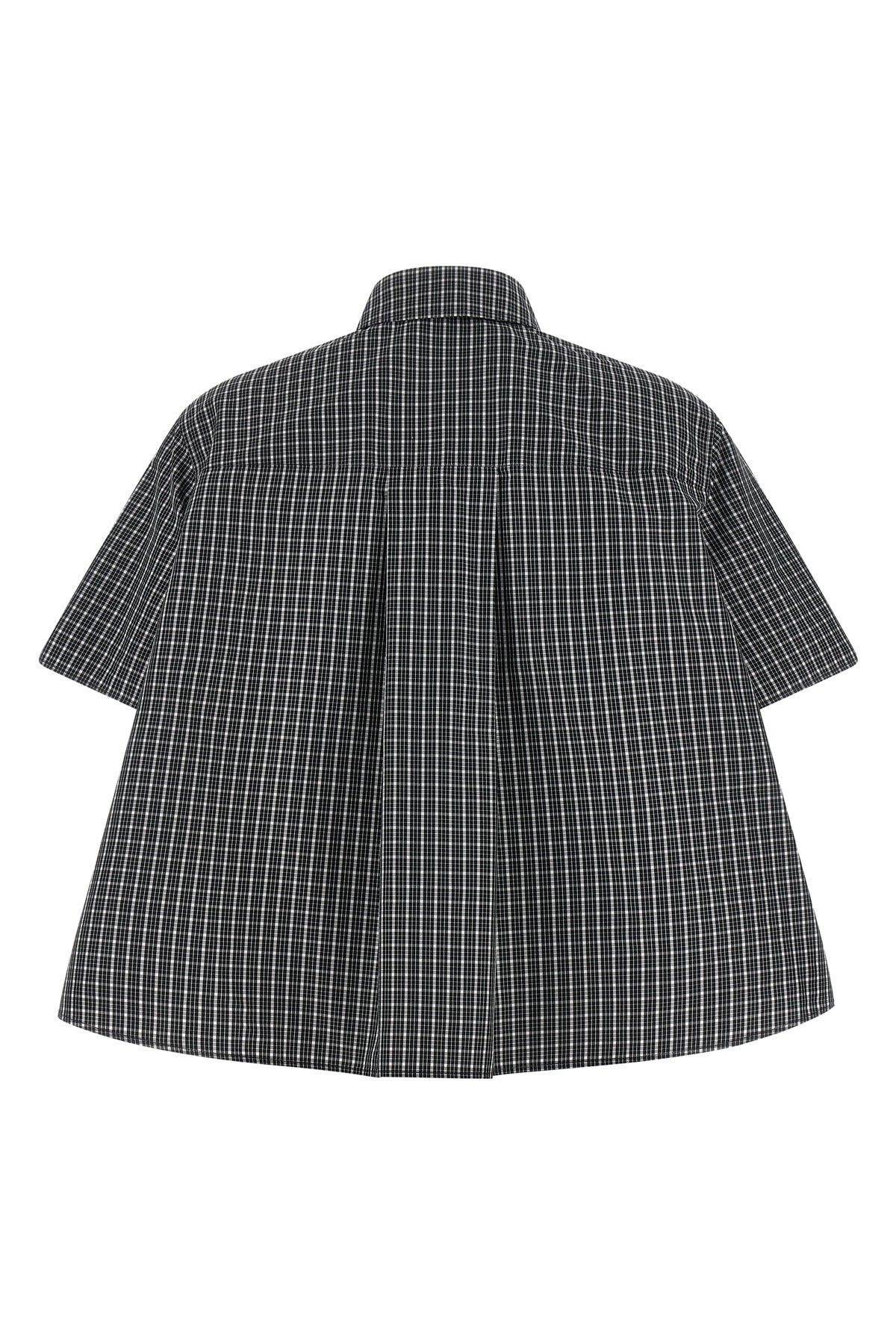the short-sleeved shirt loewe redefines the volumes of classic tailoring through