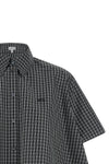 the short-sleeved shirt loewe redefines the volumes of classic tailoring through