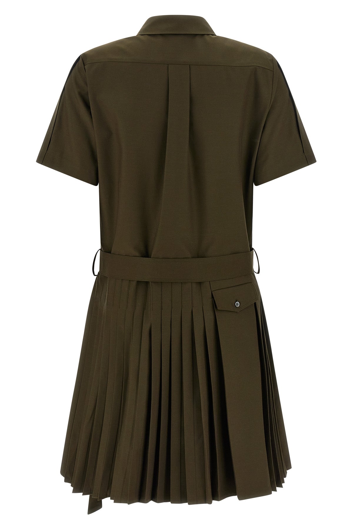 chemisier mini dress in light cotton gabardine blend