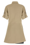 the loewe cotton and silk mini dress redefines classic shirt design through a de