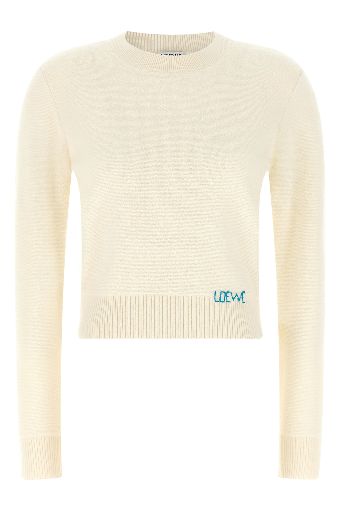 LOEWE S the loewe crewneck sweater is made of a fine wool yarn