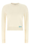 the loewe crewneck sweater is made of a fine wool yarn