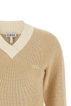 the loewe sweatshirt is distinguished by a sartorial construction in a fine cott