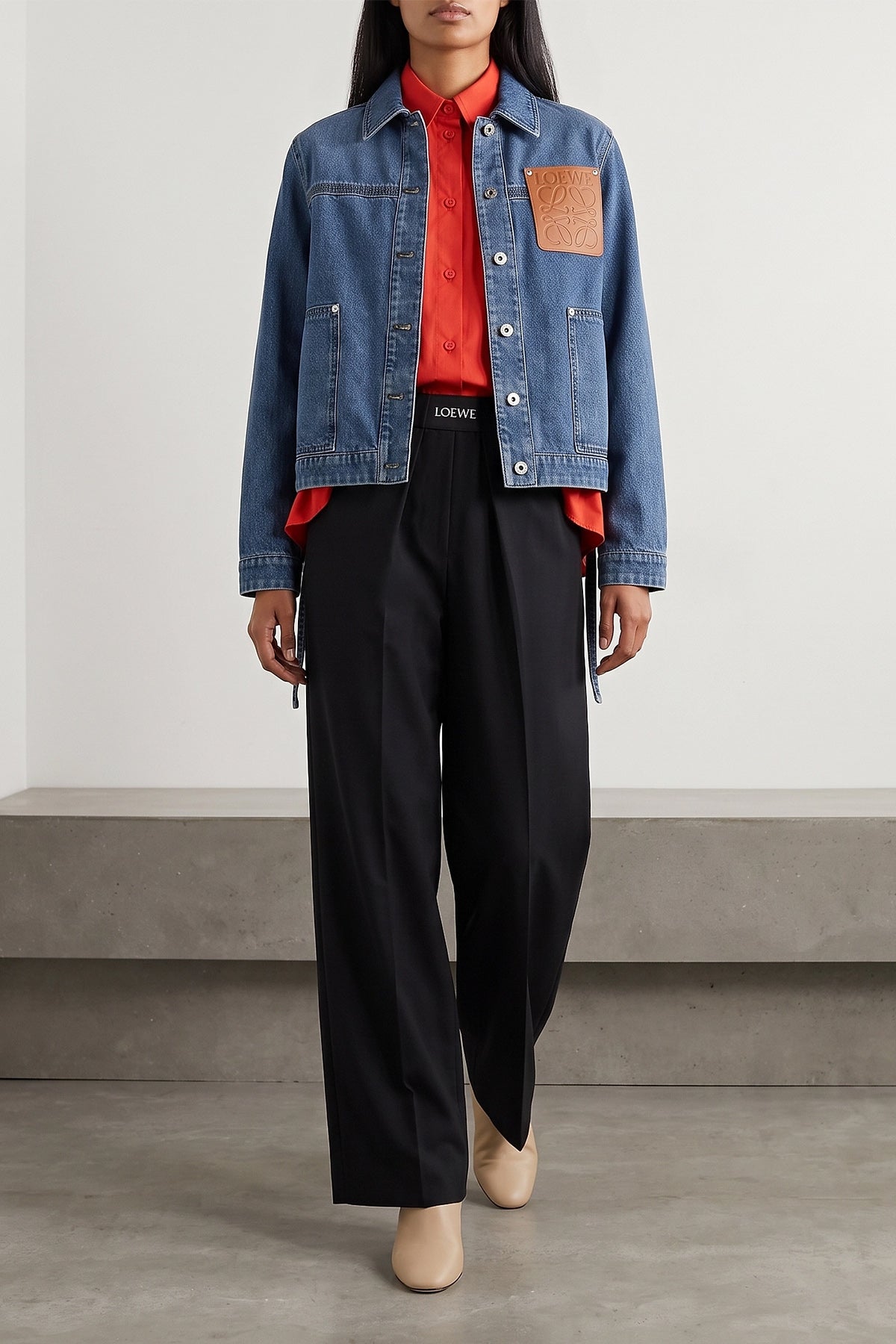 the workwear jacket loewe reinterprets the codes of utilitarian clothing throu