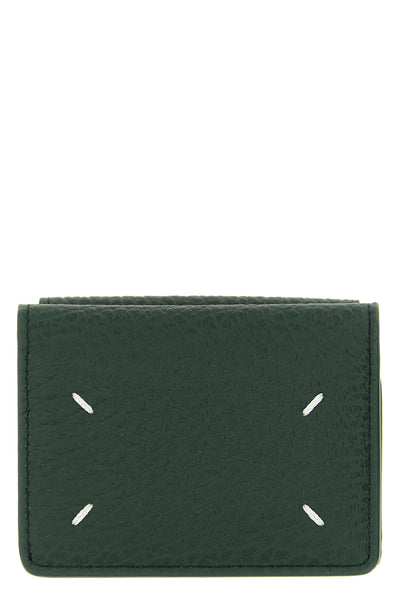embossed grain leather wallet