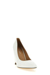heel-less leather pumps