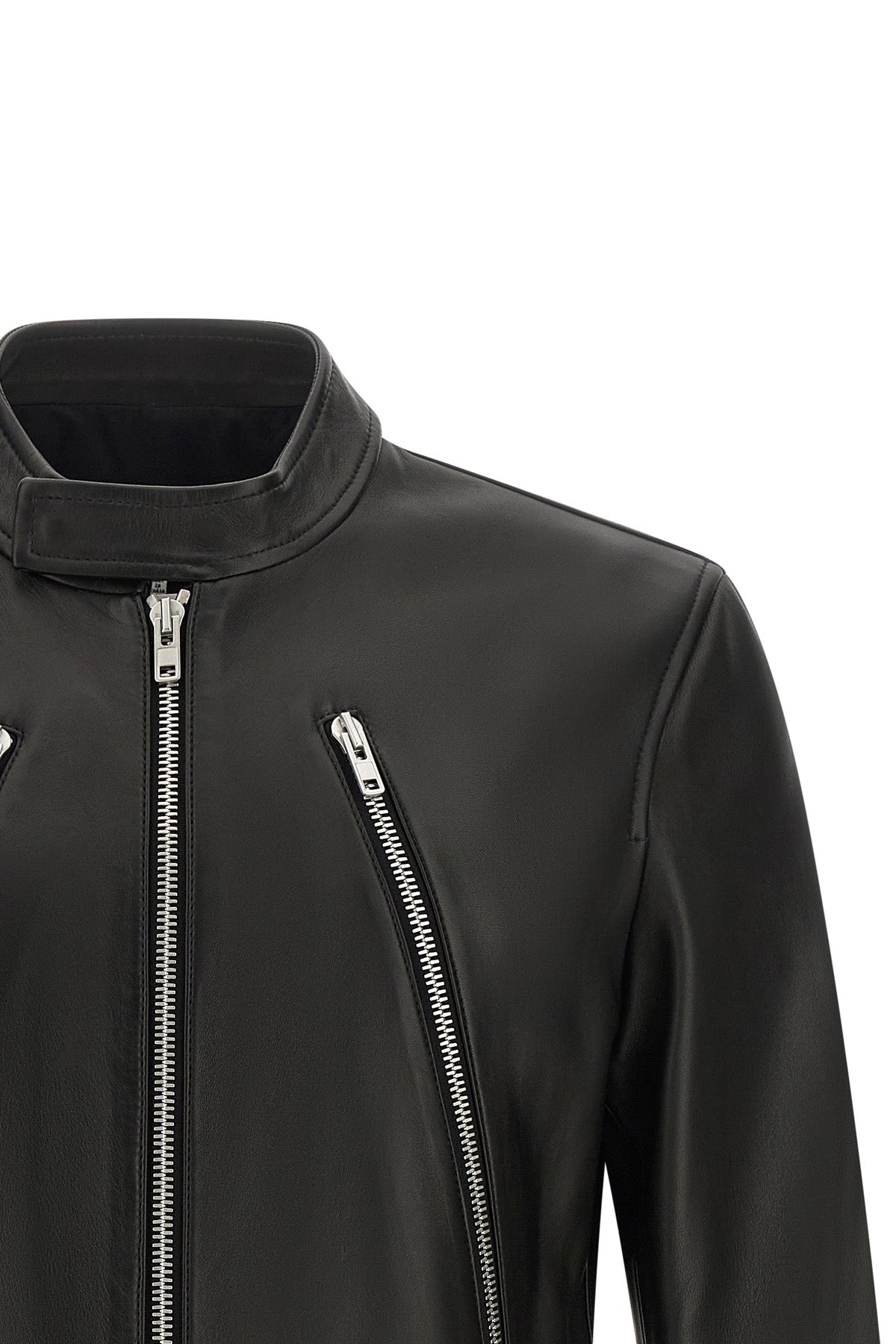 the maison margiela 5-zip leather jacket