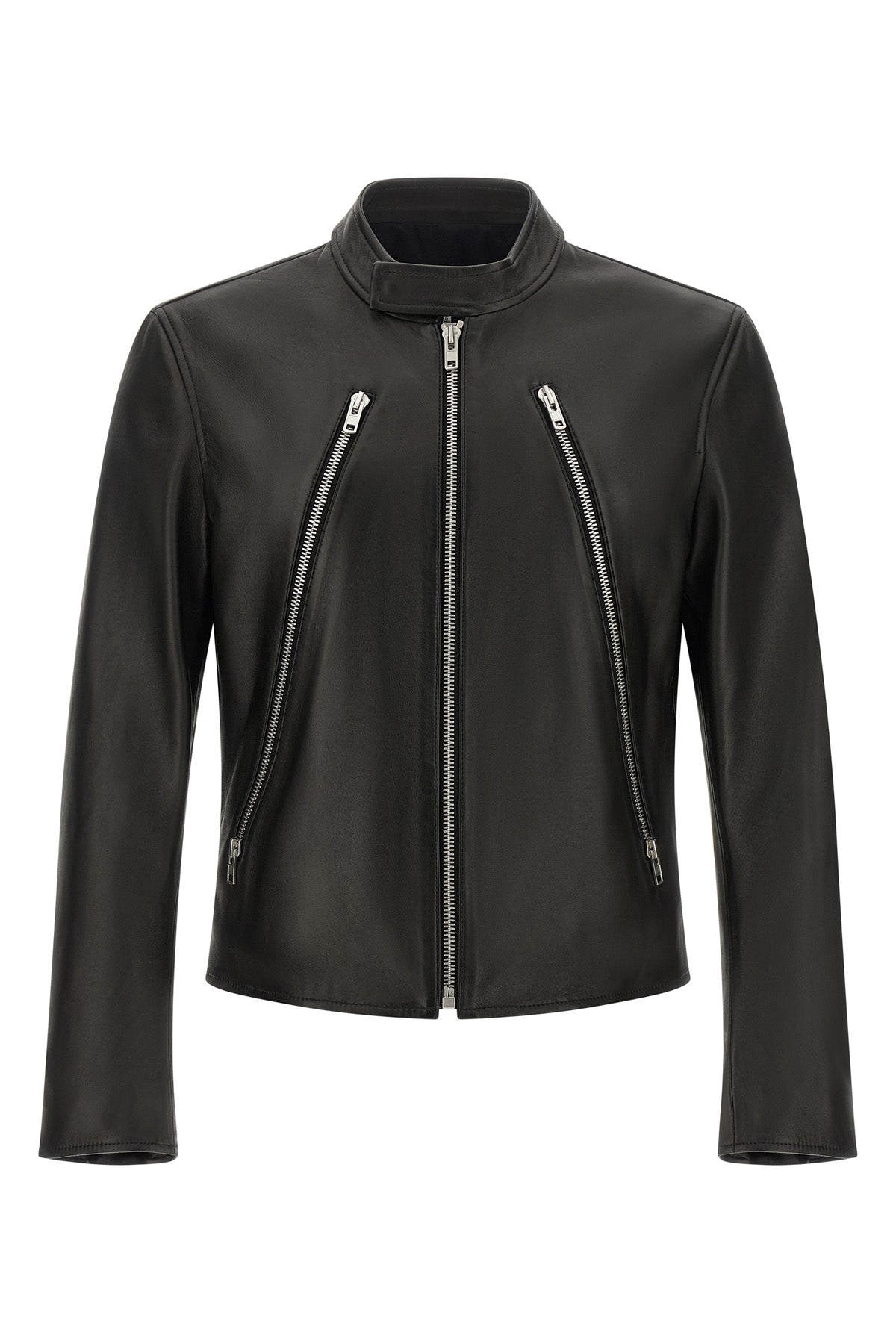 the maison margiela 5-zip leather jacket