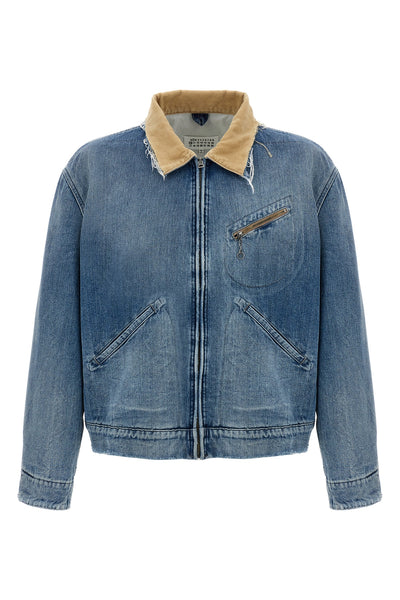 stonewashed cotton denim jacket