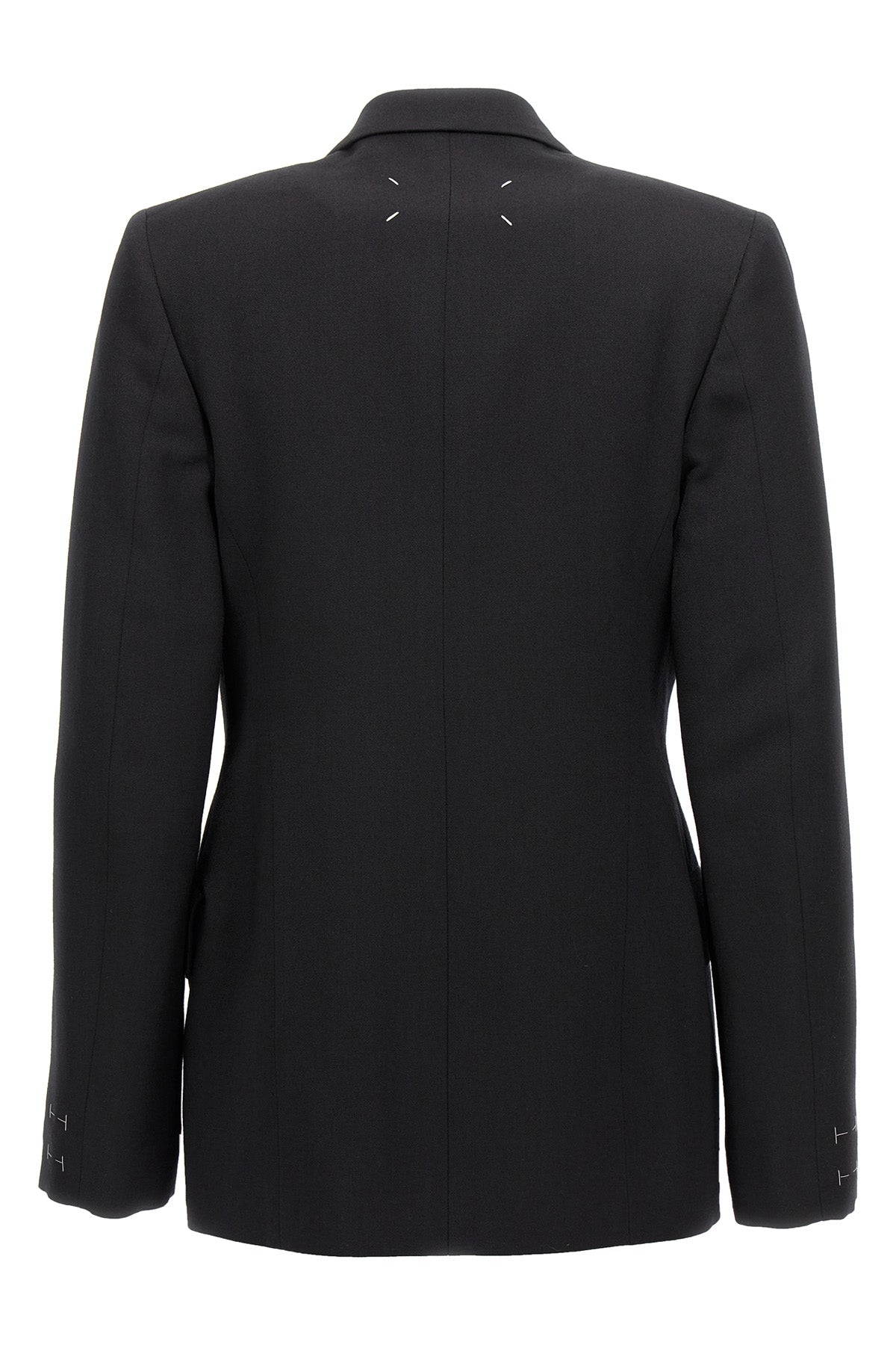 double-breasted wool blazer