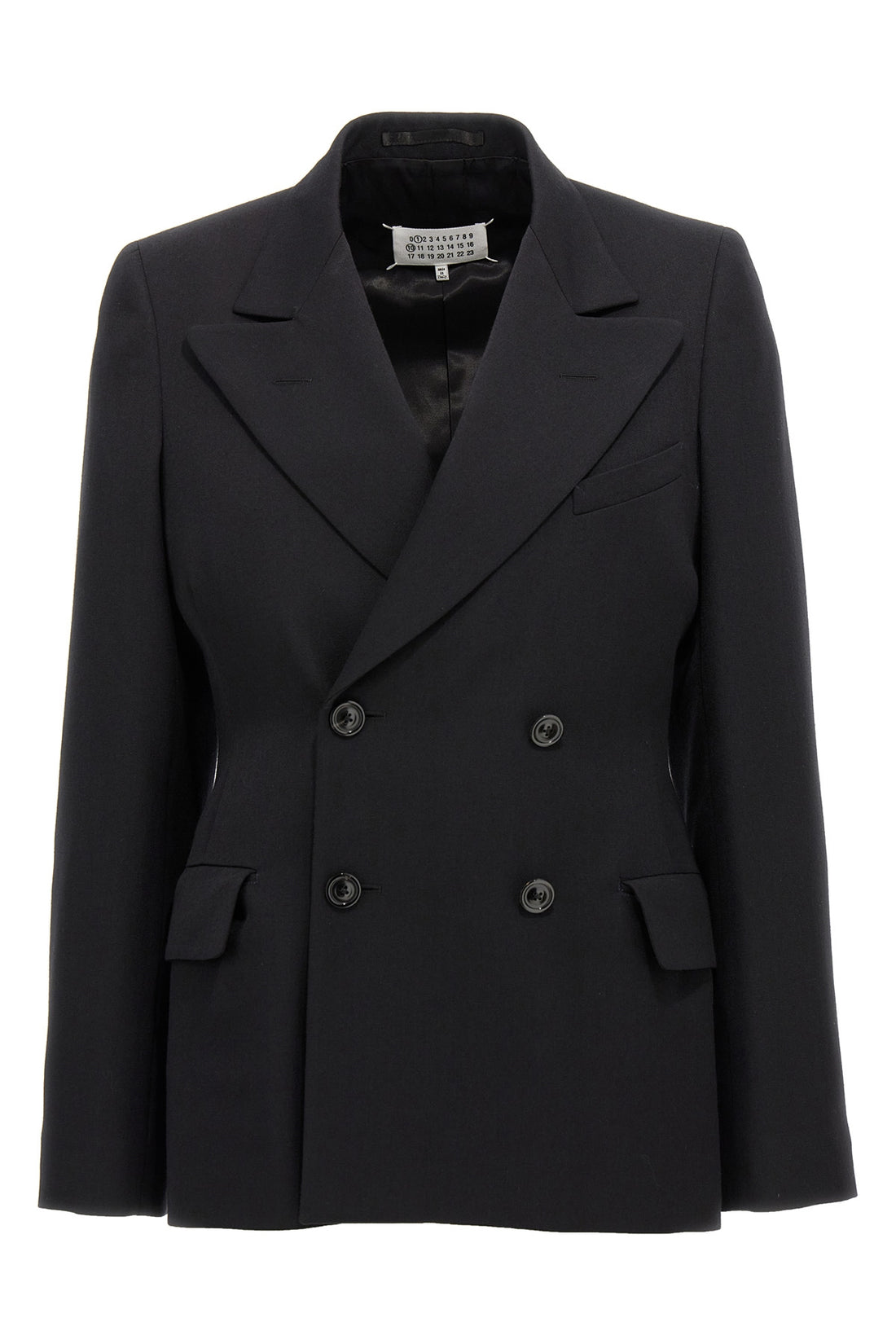 MAISON MARGIELA 42 double-breasted wool blazer