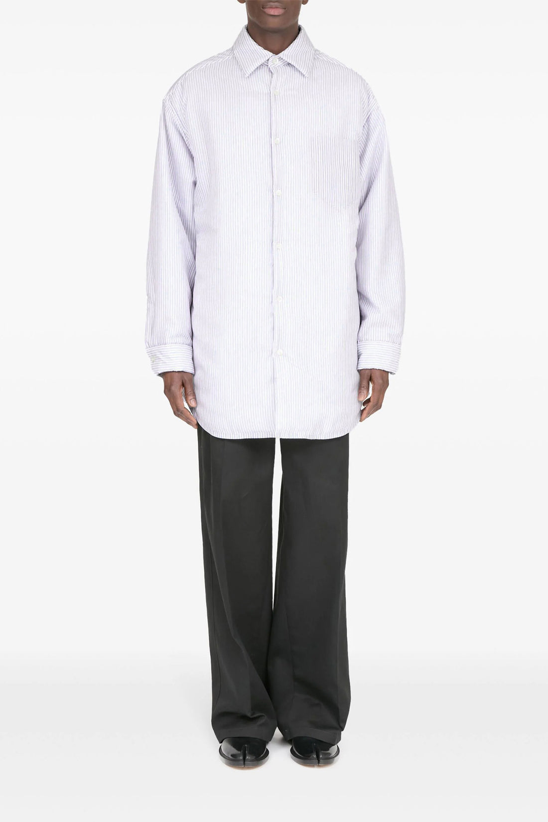 MAISON MARGIELA 46 padded cupro shirt jacket