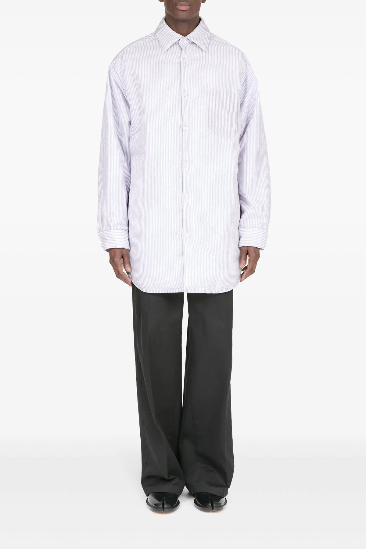 padded cupro shirt jacket