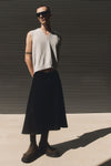 light bouclé knit vest