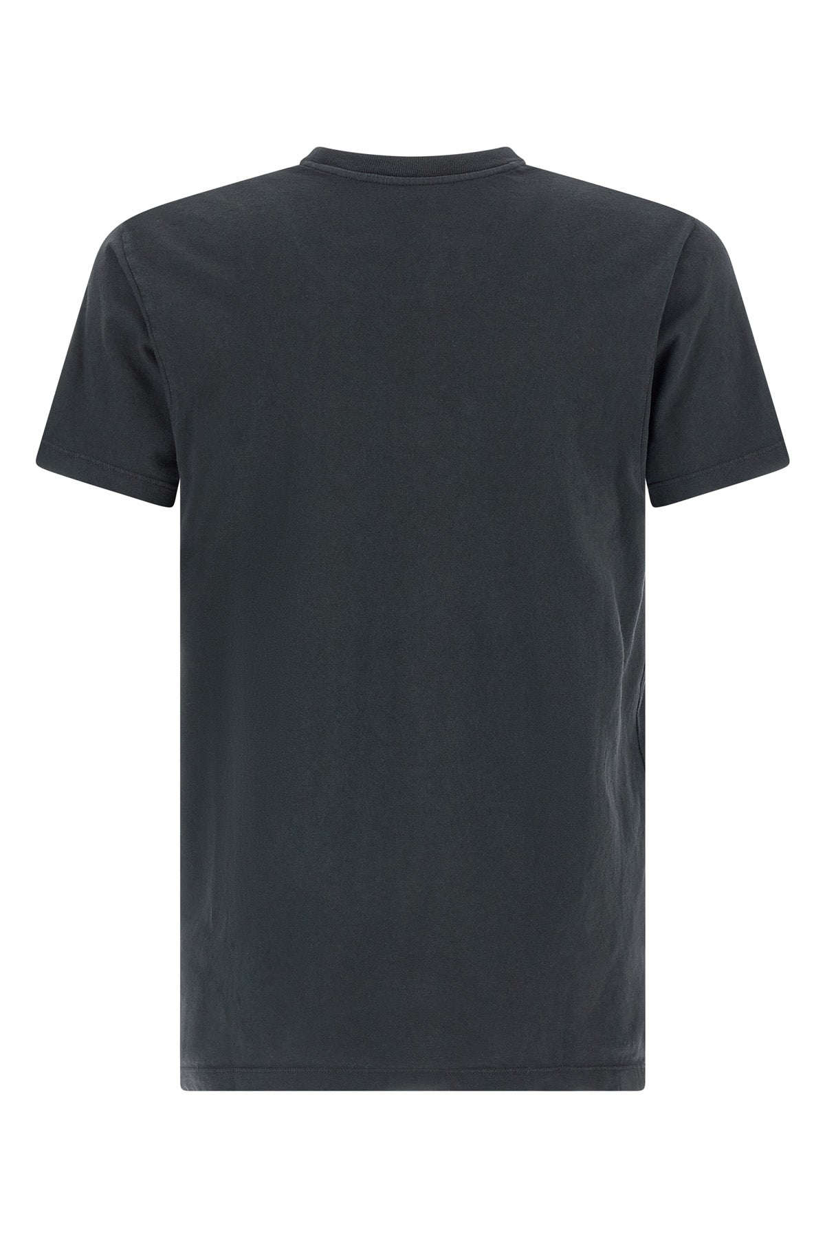 overlapping and faded ring-spun cotton jersey t-shirt for a worn effect