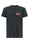 overlapping and faded ring-spun cotton jersey t-shirt for a worn effect