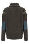 the maison margiela elbow patch quarter-zip jersey