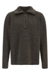 the maison margiela elbow patch quarter-zip jersey