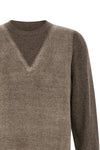 maison margielas memory of sweater features a structured crewneck silhouette