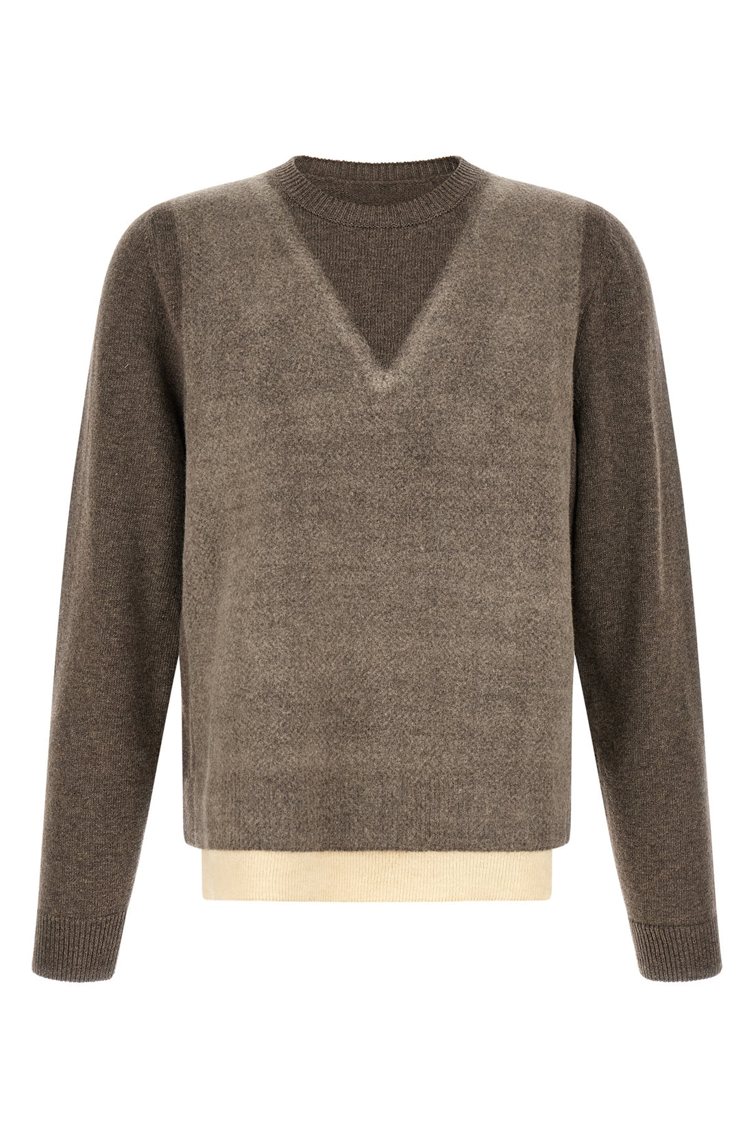 MAISON MARGIELA L maison margielas memory of sweater features a structured crewneck silhouette