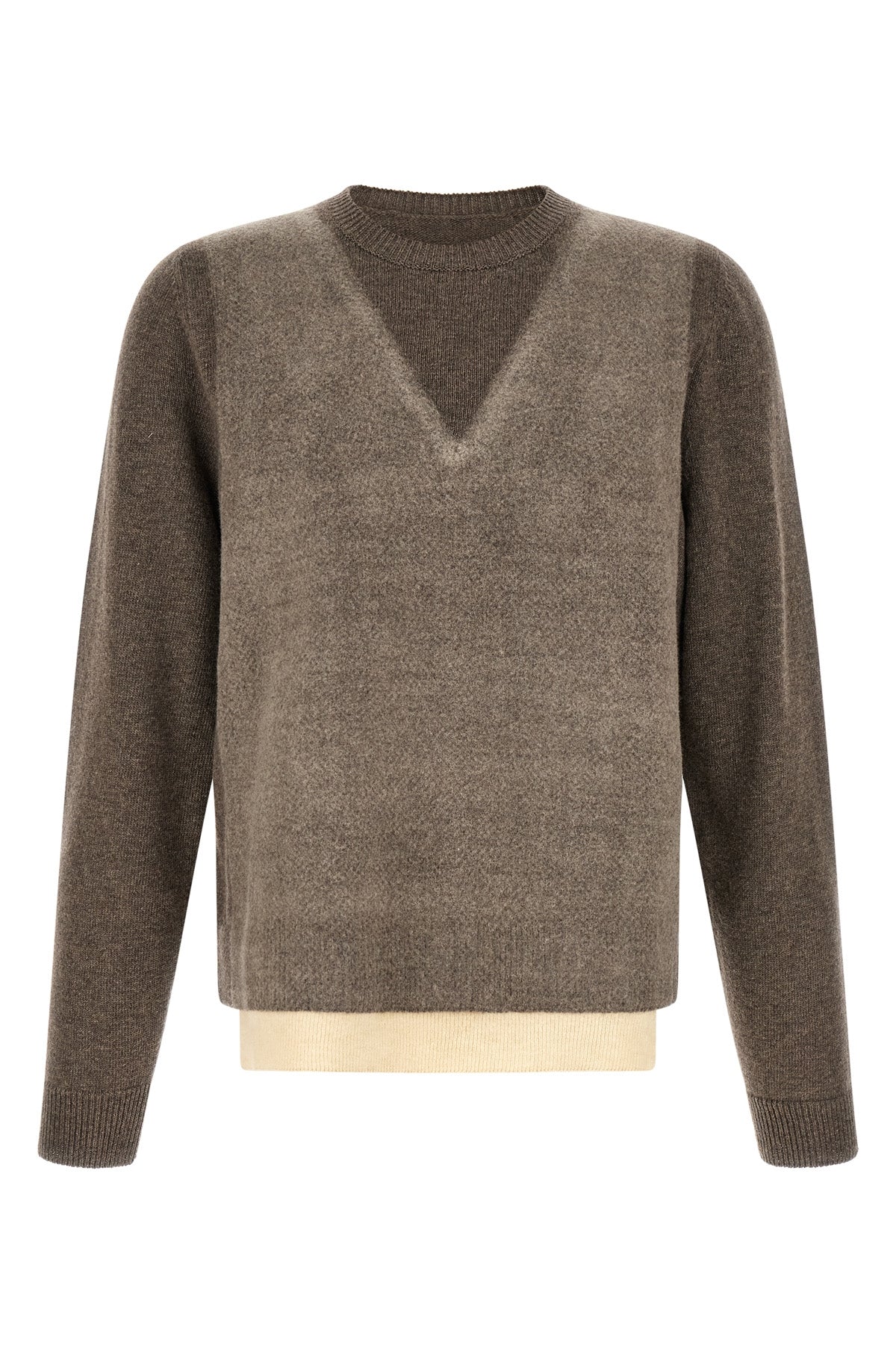 maison margielas memory of sweater features a structured crewneck silhouette